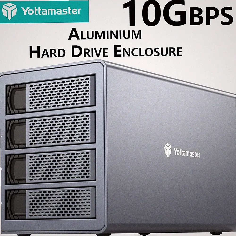 2/4/5 Bay HDD SSD SATA External Hard Drive Enclosure for 2.5&3.5" SATA Aluminum