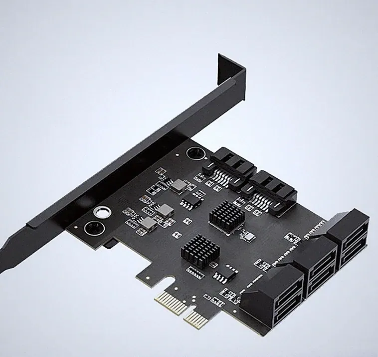 8-port hard drive expansion PCIE adapter SATA3.0 4 6 10 12 RAID array NSA