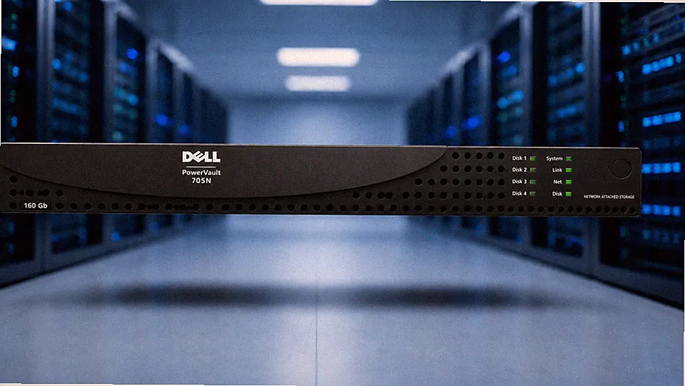 ■ Dell PowerVault 705N NAS RAID 0/1/5 Storage Server Tested Working 160GB ■