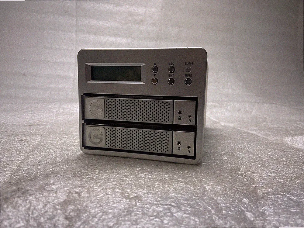 G-Technology G-SAFE RAID 1 Storage System Dual Bay 1TB HDD POWER TESTED