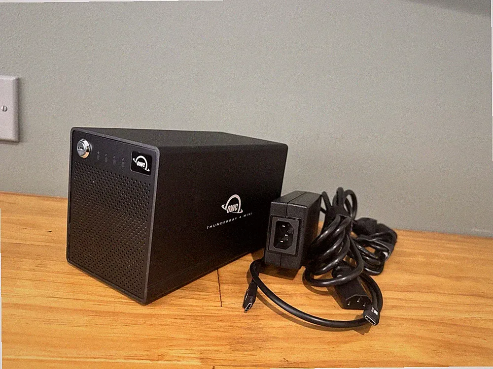 OWC ThunderBay mini 4x Bay TB3 External 2.5” JBOD RAID SSD Hard Drive Noctua Fan