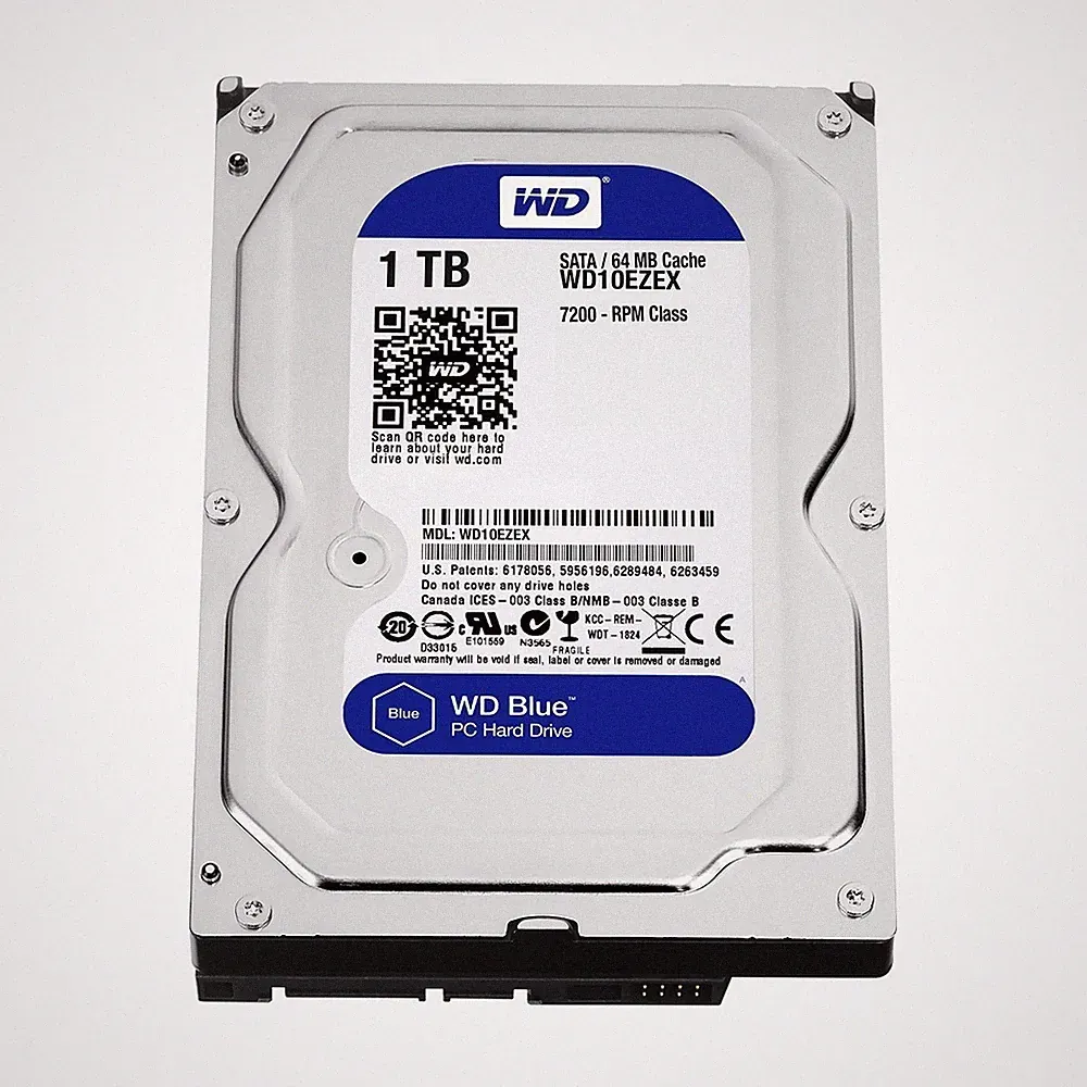 Western Digital(WD) BLUE Deskptop 1TB( 1Terabyte) 3.5"Hard Disk Drive